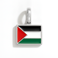 Charm - Flag Rectangular – Silver