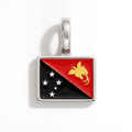 Charm - Flag Rectangular – Silver