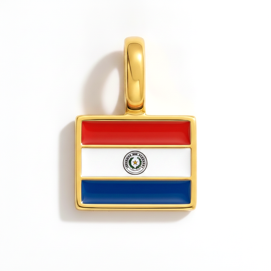 Charm - Flag Rectangular – Gold