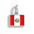 Charm - Flag Rectangular – Silver