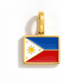 Charm - Flag Rectangular – Gold
