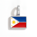 Charm - Flag Rectangular – Silver