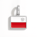 Charm - Flag Rectangular – Silver