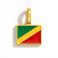 Charm - Flag Rectangular – Gold