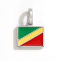 Charm - Flag Rectangular – Silver