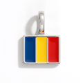 Charm - Flag Rectangular – Silver