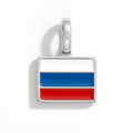 Charm - Flag Rectangular – Silver