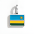 Charm - Flag Rectangular – Silver