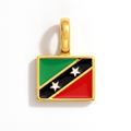 Charm - Flag Rectangular – Gold