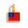 Charm - Flag Rectangular – Gold