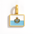 Charm - Flag Rectangular – Gold
