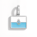 Charm - Flag Rectangular – Silver