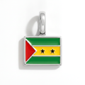 Charm - Flag Rectangular – Silver