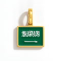 Charm - Flag Rectangular – Gold