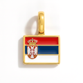 Charm - Flag Rectangular – Gold