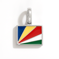 Charm - Flag Rectangular – Silver