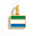 Charm - Flag Rectangular – Gold