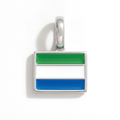 Charm - Flag Rectangular – Silver