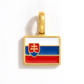 Charm - Flag Rectangular – Gold