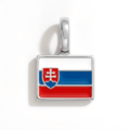 Charm - Flag Rectangular – Silver