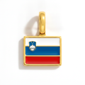 Charm - Flag Rectangular – Gold