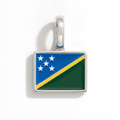 Charm - Flag Rectangular – Silver