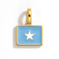 Charm - Flag Rectangular – Gold