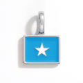 Charm - Flag Rectangular – Silver