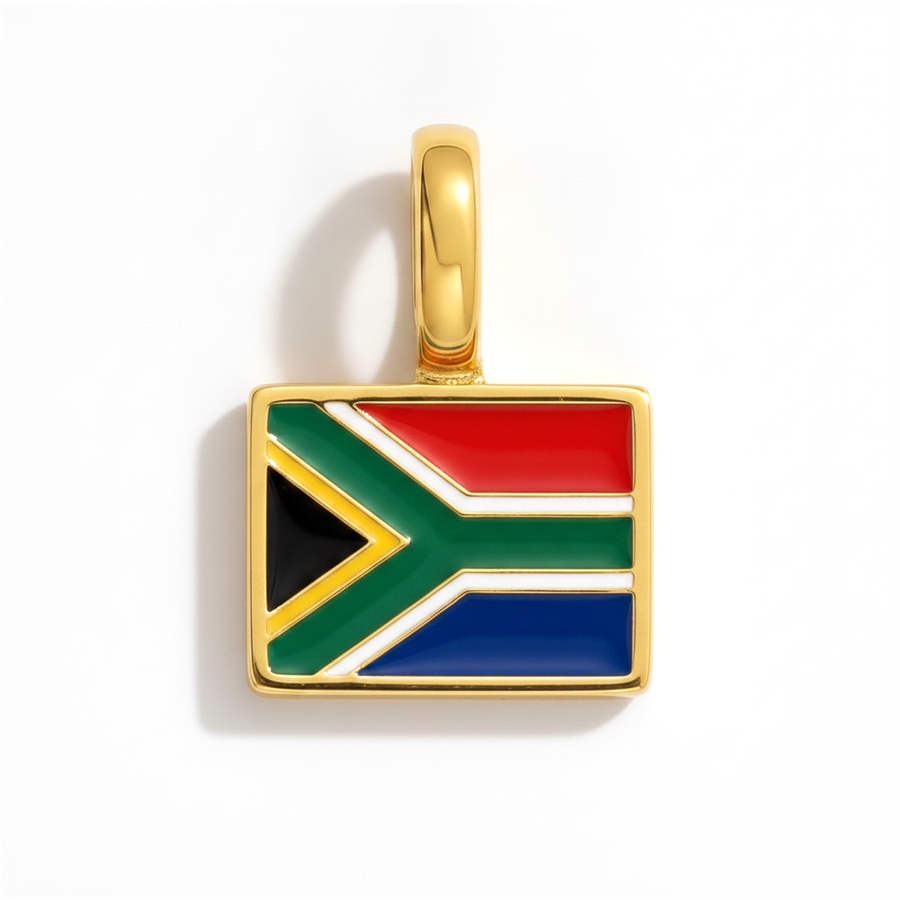 Charm - Flag Rectangular – Gold