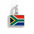 Charm - Flag Rectangular – Silver