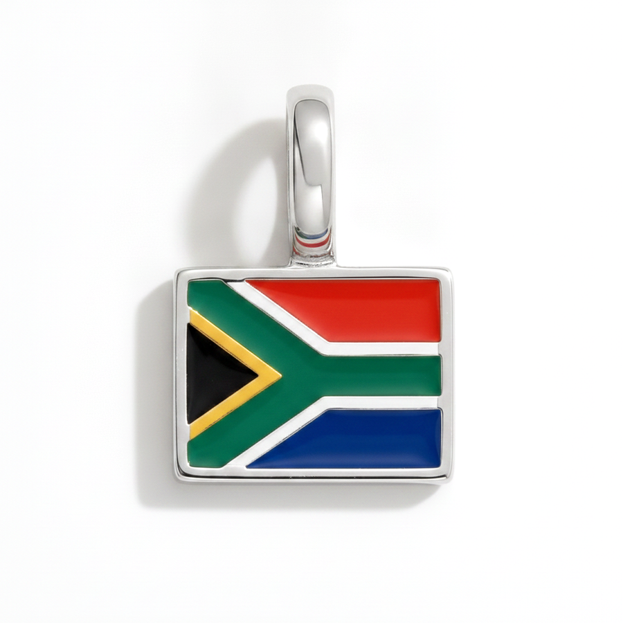 Charm - Flag Rectangular – Silver