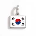 Charm - Flag Rectangular – Silver