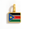 Charm - Flag Rectangular – Gold