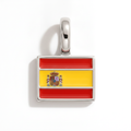 Charm - Flag Rectangular – Silver