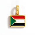 Charm - Flag Rectangular – Gold