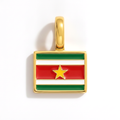 Charm - Flag Rectangular – Gold