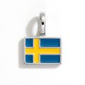Charm - Flag Rectangular – Silver