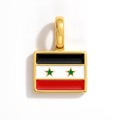Charm - Flag Rectangular – Gold