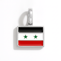 Charm - Flag Rectangular – Silver