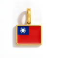 Charm - Flag Rectangular – Gold