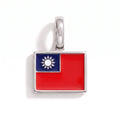 Charm - Flag Rectangular – Silver