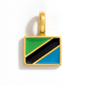Charm - Flag Rectangular – Gold