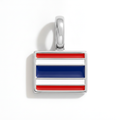 Charm - Flag Rectangular – Silver