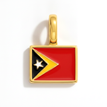 Charm - Flag Rectangular – Gold