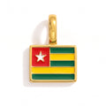 Charm - Flag Rectangular – Gold