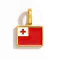 Charm - Flag Rectangular – Gold