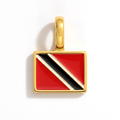 Charm - Flag Rectangular – Gold