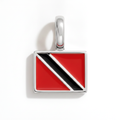 Charm - Flag Rectangular – Silver