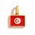 Charm - Flag Rectangular – Gold