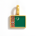 Charm - Flag Rectangular – Gold